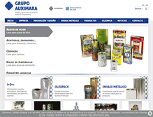 Tablet Screenshot of grupoauximara.com